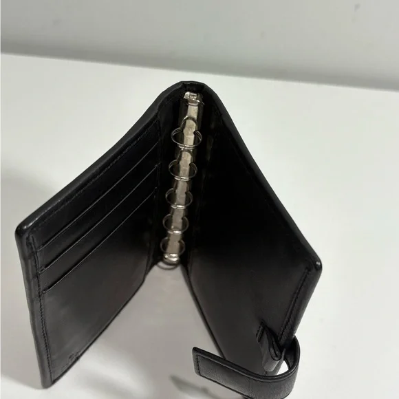 Authentic Gucci Black GG Canvas and leather agenda card Wallet w certificate - Picture 5 of 11